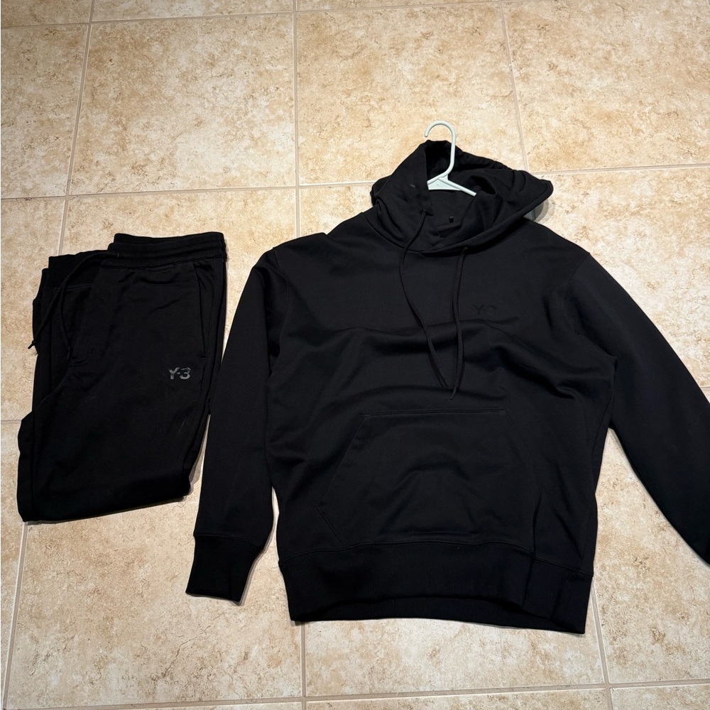 Y-3 Men's Black Hoodie Sweater